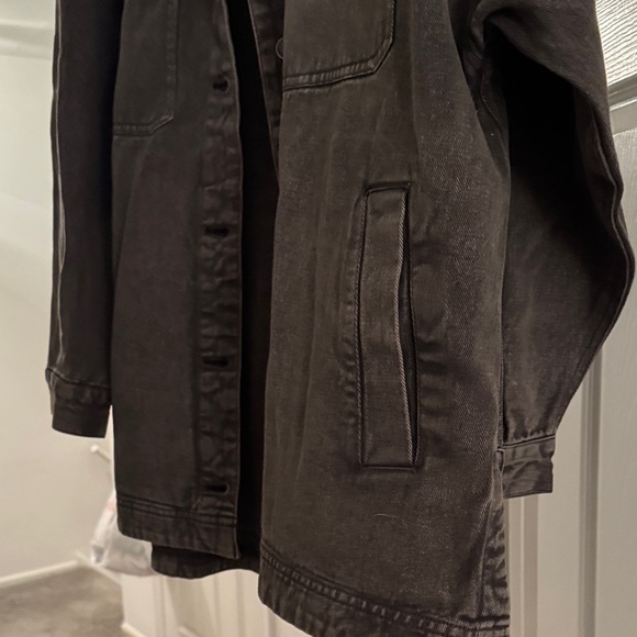 Womans Black Denim Jacket - Picture 3 of 4